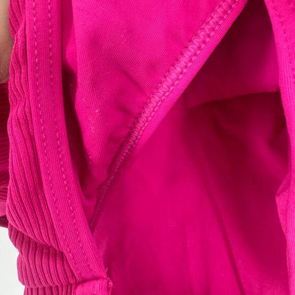 L*Space Ridin' High Ribbed Float On Swimsuit Classic Bubblegum Pink Size L NWOT - Picture 10 of 13